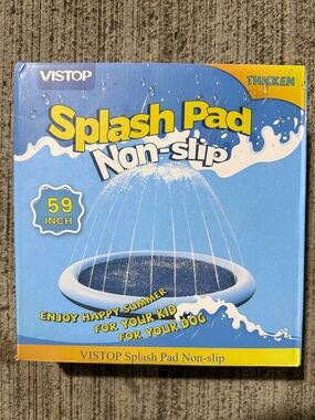 VISTOP Non-Slip Splash Pad for Kids and Dog 59" THICKENED Materials New Sealed